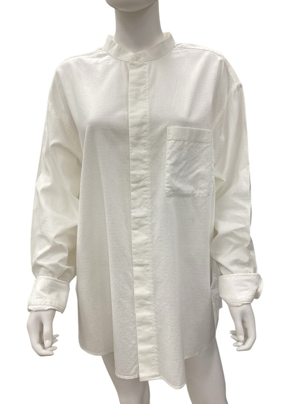 Vintage Geoffrey Beene Shirt Women’s Size XL 100% Cotton Long Sleeves Off White